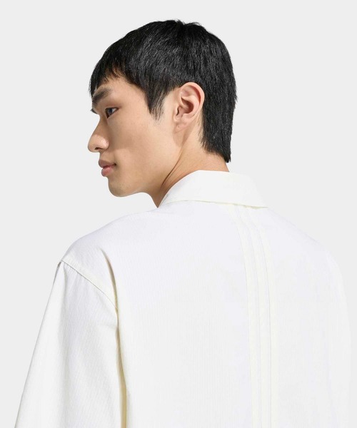 adidas(アディダス)の「クールフィーリング ルーズフィット オープンカラー 半袖Tシャツ / アディダス adidas(Tシャツ/カットソー・メンズ・ホワイト・XX-LARGE/3XL/LARGE/MEDIUM/SMALL/X-LARGE/X-SMALL)」の4枚目の写真