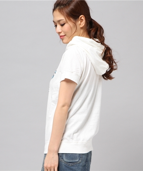 HYSTERIC GLAMOUR（ヒステリックグラマー）の「CHERRY BEAR pt PK（パーカー・レディース・ホワイト/チャコールグレー/ブラック・FREE）」の13枚目の写真