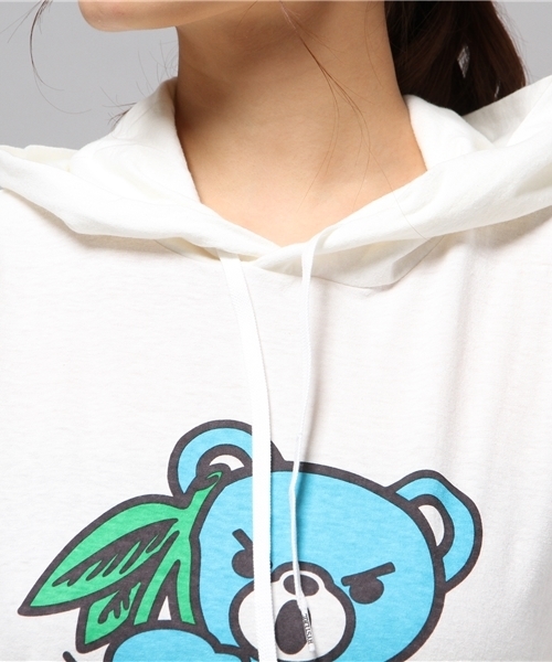 HYSTERIC GLAMOUR（ヒステリックグラマー）の「CHERRY BEAR pt PK（パーカー・レディース・ホワイト/チャコールグレー/ブラック・FREE）」の15枚目の写真