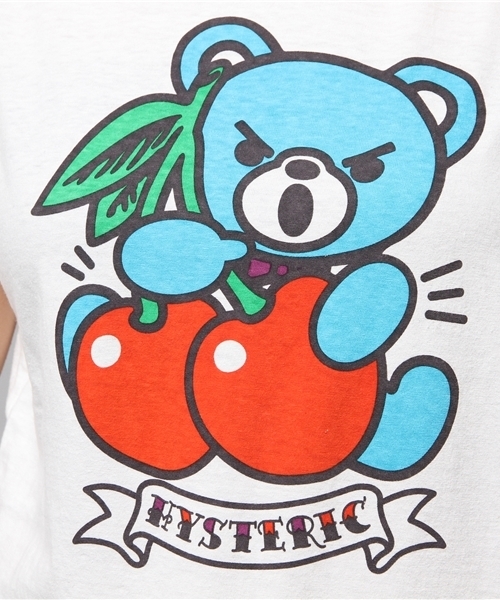 HYSTERIC GLAMOUR（ヒステリックグラマー）の「CHERRY BEAR pt PK（パーカー・レディース・ホワイト/チャコールグレー/ブラック・FREE）」の10枚目の写真