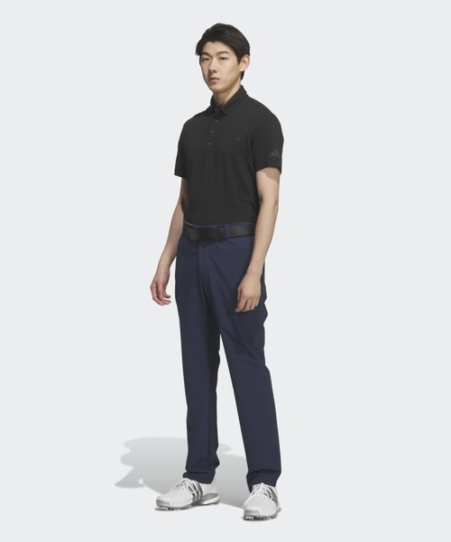 adidas(アディダス)の「シアサッカー半袖ポロ【adidas Golf/アディダスゴルフ】(ポロシャツ・メンズ・ブラック・X-LARGE/SMALL/XX-LARGE/3XL/MEDIUM/LARGE)」の4枚目の写真