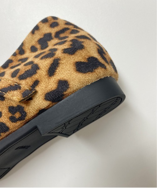 shoes365（シューズスリーシックスファイヴ）の「SHOES 365　クロスストラップバレエシューズ リボン付き スクエアトゥ メリージェーン フラットパンプス（パンプス・レディース・ブラック/レオパード・23.5cm/24.0cm/24.5cm/23.0cm）」の15枚目の写真