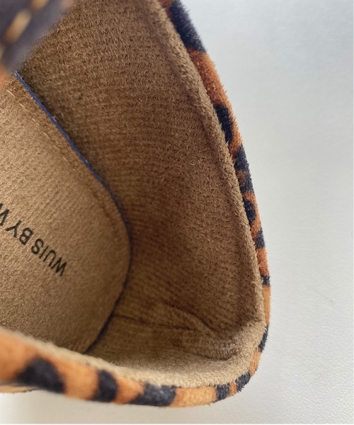 shoes365（シューズスリーシックスファイヴ）の「SHOES 365　クロスストラップバレエシューズ リボン付き スクエアトゥ メリージェーン フラットパンプス（パンプス・レディース・ブラック/レオパード・23.5cm/24.0cm/24.5cm/23.0cm）」の10枚目の写真
