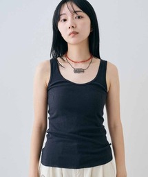MEDE19F 丸胴リブタンクトップ