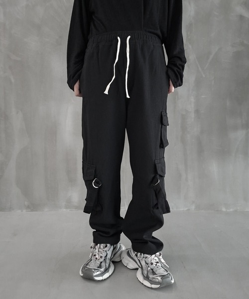 WESTBOY(ウエストボーイ)の「ヴィンテージウォッシュ ニーベルト カーゴデニムパンツ WO26W7PT07(デニムパンツ・メンズ・ブラック/ブルー・M/L/XL)」の8枚目の写真