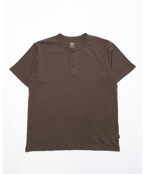 MANASTASH(マナスタッシュ)の「HEMP@by manastash/HEMP DAYS S/S TEE HENLEY(Tシャツ/カットソー・メンズ・ホワイト/ミント/ライトグレー/モカ/チャコールグレー・MEDIUM/LARGE/X-LARGE)」の1枚目の写真