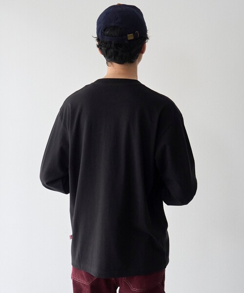 coen(コーエン)の「【Tough&Soft】布帛ポケット付き長袖Tシャツ(Tシャツ/カットソー・メンズ・ホワイト/ブラック・S/M/L/XL)」の14枚目の写真