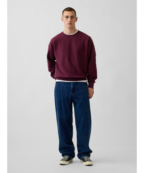 GAP(ギャップ)の「オーバーサイズ フレンチテリー スウェットシャツ(スウェット・メンズ・ヘザーグレー/レッド/ネイビー/ブルー系その他2/グリーン・XS/S/M/L/XL)」の15枚目の写真