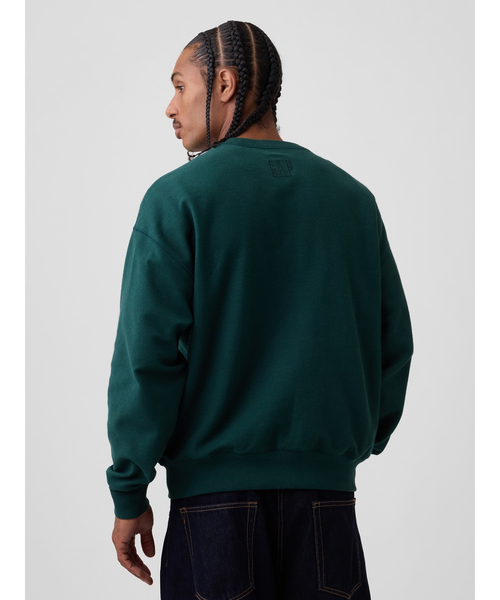 GAP(ギャップ)の「オーバーサイズ フレンチテリー スウェットシャツ(スウェット・メンズ・ヘザーグレー/レッド/ネイビー/ブルー系その他2/グリーン・XS/S/M/L/XL)」の6枚目の写真