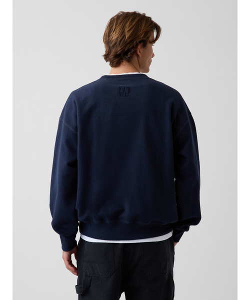 GAP(ギャップ)の「オーバーサイズ フレンチテリー スウェットシャツ(スウェット・メンズ・ヘザーグレー/レッド/ネイビー/ブルー系その他2/グリーン・XS/S/M/L/XL)」の7枚目の写真