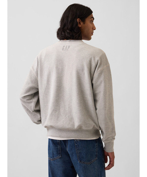 GAP(ギャップ)の「オーバーサイズ フレンチテリー スウェットシャツ(スウェット・メンズ・ヘザーグレー/レッド/ネイビー/ブルー系その他2/グリーン・XS/S/M/L/XL)」の8枚目の写真