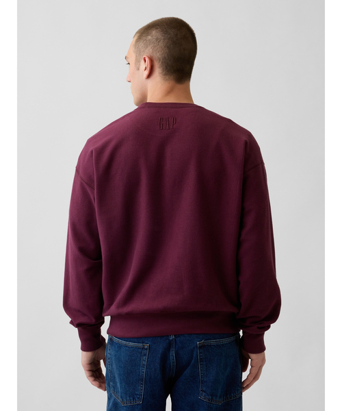 GAP(ギャップ)の「オーバーサイズ フレンチテリー スウェットシャツ(スウェット・メンズ・ヘザーグレー/レッド/ネイビー/ブルー系その他2/グリーン・XS/S/M/L/XL)」の9枚目の写真