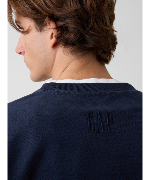 GAP(ギャップ)の「オーバーサイズ フレンチテリー スウェットシャツ(スウェット・メンズ・ヘザーグレー/レッド/ネイビー/ブルー系その他2/グリーン・XS/S/M/L/XL)」の10枚目の写真