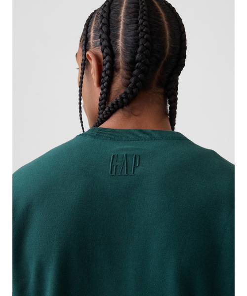 GAP(ギャップ)の「オーバーサイズ フレンチテリー スウェットシャツ(スウェット・メンズ・ヘザーグレー/レッド/ネイビー/ブルー系その他2/グリーン・XS/S/M/L/XL)」の12枚目の写真