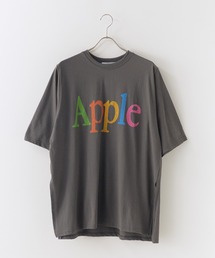 Apple Colorful Print Big Silhouette T-Shirt / Apple カラフル プリント ビッグシルエット Tシャツ 半袖 クルーネック オーバーサイズ プリントTシャツ レディース メンズ 2026年 夏 夏服