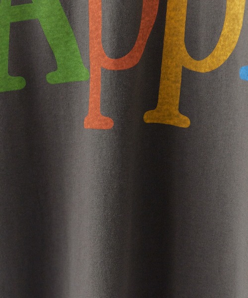 Chick(チック)の「Apple Colorful Print Big Silhouette T-Shirt / Apple カラフル プリント ビッグシルエット Tシャツ 半袖 クルーネック オーバーサイズ プリントTシャツ レディース メンズ 2026年 夏 夏服(Tシャツ/カットソー・レディース・チャコール/ピンク/ホワイト・FREE)」の8枚目の写真