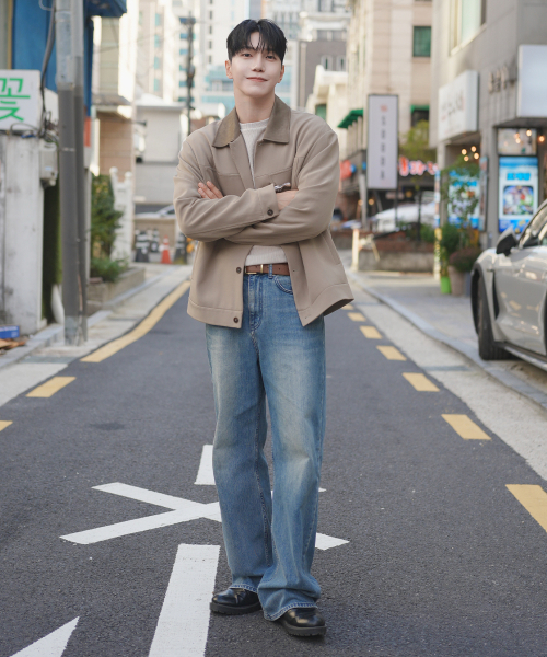 ADHOC(アドホック)の「男性T/Rビッグダブルアウトポケットトラッカー(DK-BEIGE)(HB9UJ01)(デニムジャケット・メンズ・その他・100/95/105)」の8枚目の写真