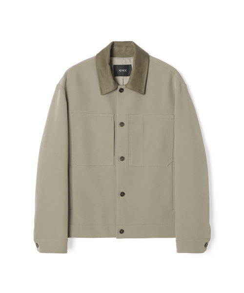 ADHOC(アドホック)の「男性T/Rビッグダブルアウトポケットトラッカー(DK-BEIGE)(HB9UJ01)(デニムジャケット・メンズ・その他・100/95/105)」の9枚目の写真