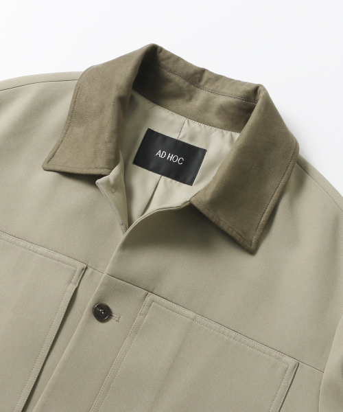 ADHOC(アドホック)の「男性T/Rビッグダブルアウトポケットトラッカー(DK-BEIGE)(HB9UJ01)(デニムジャケット・メンズ・その他・100/95/105)」の11枚目の写真