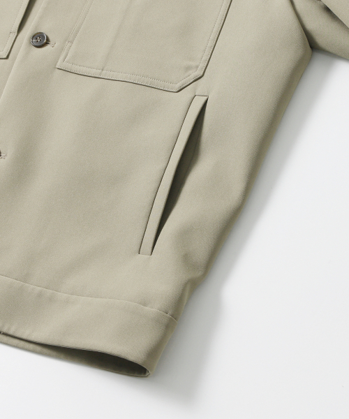 ADHOC(アドホック)の「男性T/Rビッグダブルアウトポケットトラッカー(DK-BEIGE)(HB9UJ01)(デニムジャケット・メンズ・その他・100/95/105)」の13枚目の写真