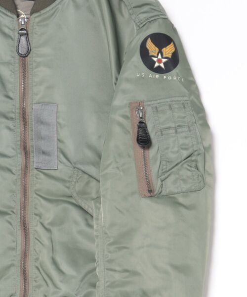 HOUSTON(ヒューストン)の「HOUSTON L-2B FLIGHT JACKET(ミリタリージャケット・メンズ・セージグリーン・44/40/38/42)」の11枚目の写真