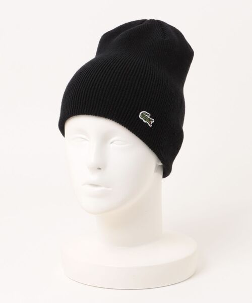 LACOSTE（ラコステ）の「【LACOSTE】ウールニットビーニー ニットキャップ L1387（ニットキャップ/ビーニー・メンズ・グレー/ネイビー/ベージュ/ブラック・FREE）」の2枚目の写真