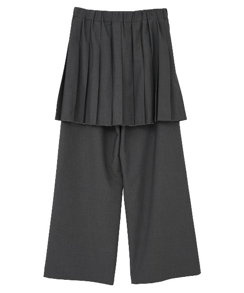 MANOF(マノフ)の「PLEATS SKIRT SET PANTS(その他パンツ・レディース・グレー/ベージュ・S/M)」の15枚目の写真