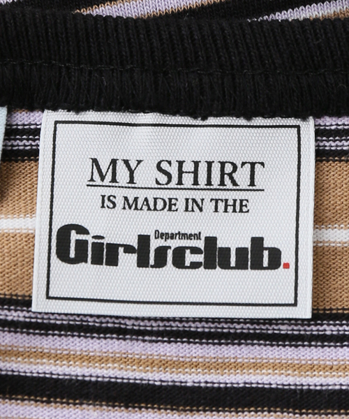 Girls Department Club(ガールズデパートメントクラブ)の「Girls Department Club/ガールズデパートメントクラブ LAYER LS TRIPLE BORDER LAYER(Tシャツ/カットソー・レディース・ベージュ/グリーン・FREE)」の10枚目の写真