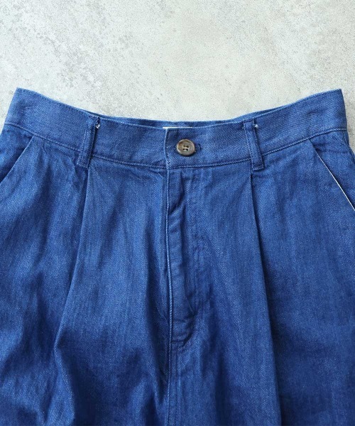 bulle de savon(ビュルデサボン)の「8oz ムラ糸デニムパンツ(デニムパンツ・レディース・ブルー/ネイビー・FREE)」の21枚目の写真