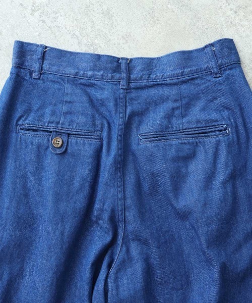bulle de savon(ビュルデサボン)の「8oz ムラ糸デニムパンツ(デニムパンツ・レディース・ブルー/ネイビー・FREE)」の22枚目の写真