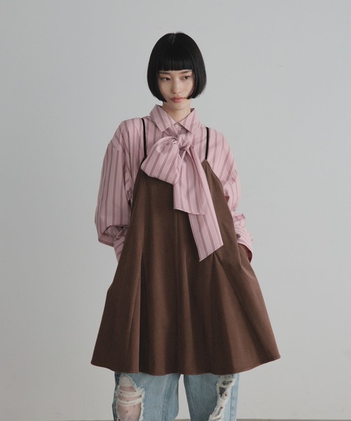 LOWRYS FARM(ローリーズファーム)の「アソートビックボウタイシャツ 824314(シャツ/ブラウス・レディース・ブラウン/ピンク/ブルー/ボルドー・FREE)」の22枚目の写真