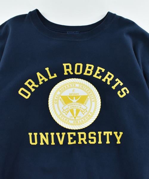Champion(チャンピオン)の「【USED】Y2K Champion “ORAL ROBERTS UNIVERSITY” リバースウィーブ スウェット(スウェット・メンズ・ネイビー・XX-LARGE)」の2枚目の写真