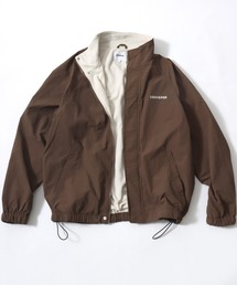 CONVERSE/コンバース Nylon Fleece-Lined Jacket/オーバーサイズ 裏フリース カラー配色 スタンドブルゾン/ナイロンジャケット/レディース メンズ