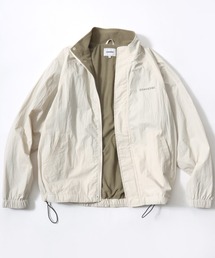 CONVERSE/コンバース Nylon Fleece-Lined Jacket/オーバーサイズ 裏フリース カラー配色 スタンドブルゾン/ナイロンジャケット/レディース メンズ