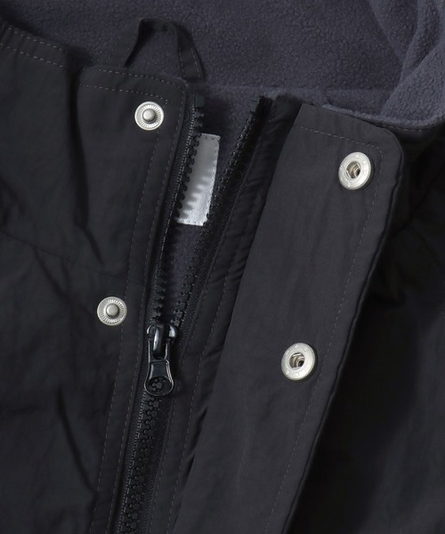 CONVERSE(コンバース)の「CONVERSE/コンバース Nylon Fleece-Lined Jacket/オーバーサイズ 裏フリース カラー配色 スタンドブルゾン/ナイロンジャケット/レディース メンズ(ブルゾン・レディース・ネイビー/アイボリー/ブラック/ブラウン・LL/L/M)」の22枚目の写真