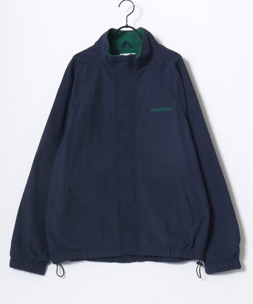 CONVERSE(コンバース)の「CONVERSE/コンバース Nylon Fleece-Lined Jacket/オーバーサイズ 裏フリース カラー配色 スタンドブルゾン/ナイロンジャケット/レディース メンズ(ブルゾン・レディース・ネイビー/アイボリー/ブラック/ブラウン・LL/L/M)」の19枚目の写真