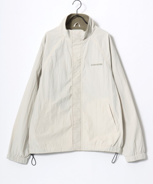 CONVERSE(コンバース)の「CONVERSE/コンバース Nylon Fleece-Lined Jacket/オーバーサイズ 裏フリース カラー配色 スタンドブルゾン/ナイロンジャケット/レディース メンズ(ブルゾン・レディース・ネイビー/アイボリー/ブラック/ブラウン・LL/L/M)」の13枚目の写真