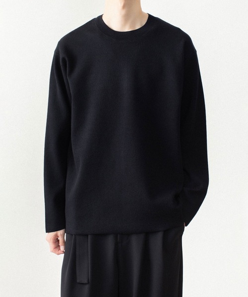 ATTACHMENT(アタッチメント)の「【LIMITED】W/PEダブルニット クルーネック プルオーバー / W/PE DDOUBLE KNIT CREWNECK PULLOVER(ニット/セーター・メンズ・ライトグレー/ブラック/オフホワイト・3/2/1/4)」の8枚目の写真