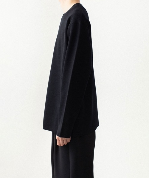 ATTACHMENT(アタッチメント)の「【LIMITED】W/PEダブルニット クルーネック プルオーバー / W/PE DDOUBLE KNIT CREWNECK PULLOVER(ニット/セーター・メンズ・ライトグレー/ブラック/オフホワイト・3/2/1/4)」の10枚目の写真
