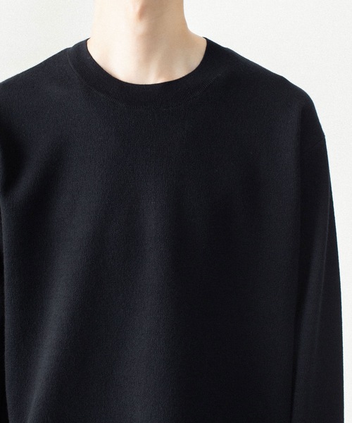 ATTACHMENT(アタッチメント)の「【LIMITED】W/PEダブルニット クルーネック プルオーバー / W/PE DDOUBLE KNIT CREWNECK PULLOVER(ニット/セーター・メンズ・ライトグレー/ブラック/オフホワイト・3/2/1/4)」の13枚目の写真