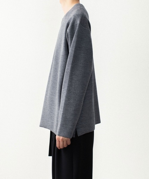 ATTACHMENT(アタッチメント)の「【LIMITED】W/PEダブルニット クルーネック プルオーバー / W/PE DDOUBLE KNIT CREWNECK PULLOVER(ニット/セーター・メンズ・ライトグレー/ブラック/オフホワイト・3/2/1/4)」の19枚目の写真