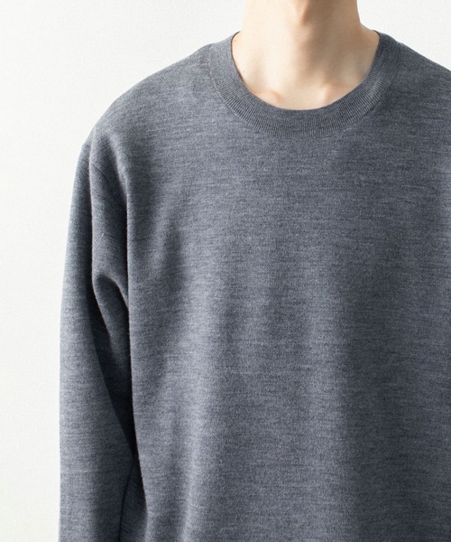 ATTACHMENT(アタッチメント)の「【LIMITED】W/PEダブルニット クルーネック プルオーバー / W/PE DDOUBLE KNIT CREWNECK PULLOVER(ニット/セーター・メンズ・ライトグレー/ブラック/オフホワイト・3/2/1/4)」の20枚目の写真