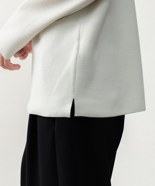 ATTACHMENT(アタッチメント)の「【LIMITED】W/PEダブルニット クルーネック プルオーバー / W/PE DDOUBLE KNIT CREWNECK PULLOVER(ニット/セーター・メンズ・ライトグレー/ブラック/オフホワイト・3/2/1/4)」の4枚目の写真