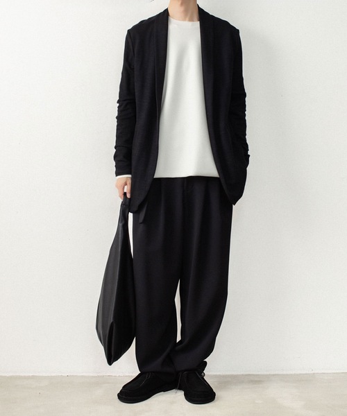 ATTACHMENT(アタッチメント)の「【LIMITED】W/PEダブルニット クルーネック プルオーバー / W/PE DDOUBLE KNIT CREWNECK PULLOVER(ニット/セーター・メンズ・ライトグレー/ブラック/オフホワイト・3/2/1/4)」の7枚目の写真