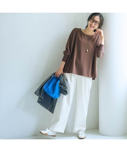 Belle Maison(ベルメゾン)の「ドルマンスリーブブラウス【乾燥機OK】(シャツ/ブラウス・レディース・ベージュ/ブラウン/ブラック・S/M/L)」の5枚目の写真