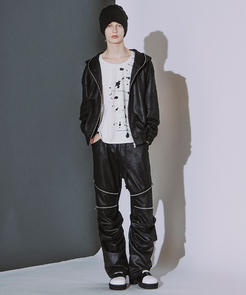 NO ID.(ノーアイディ)の「mlt5868- Archive of thoughtプリントPO ロングスリーブカットソー(859006-585T)(Tシャツ/カットソー・メンズ・ホワイト/ブラック・2/1)」の13枚目の写真