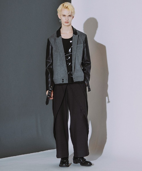 NO ID.(ノーアイディ)の「mlt5868- Archive of thoughtプリントPO ロングスリーブカットソー(859006-585T)(Tシャツ/カットソー・メンズ・ホワイト/ブラック・2/1)」の18枚目の写真