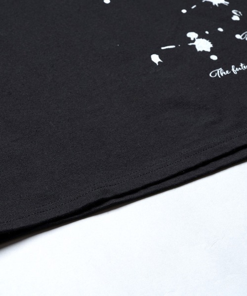 NO ID.(ノーアイディ)の「mlt5868- Archive of thoughtプリントPO ロングスリーブカットソー(859006-585T)(Tシャツ/カットソー・メンズ・ホワイト/ブラック・2/1)」の7枚目の写真
