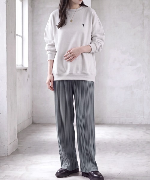 SELECT LEVERY(セレクトリベリー)の「ベロア風プリーツパンツ(その他パンツ・レディース・ブラック/ブラウン/チャコール・MEDIUM)」の19枚目の写真