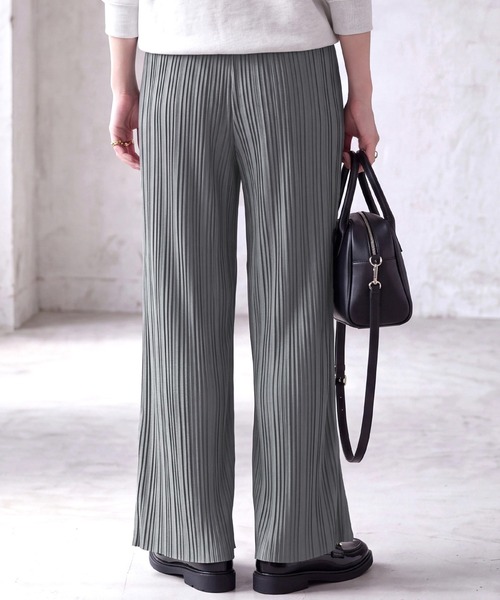 SELECT LEVERY(セレクトリベリー)の「ベロア風プリーツパンツ(その他パンツ・レディース・ブラック/ブラウン/チャコール・MEDIUM)」の17枚目の写真